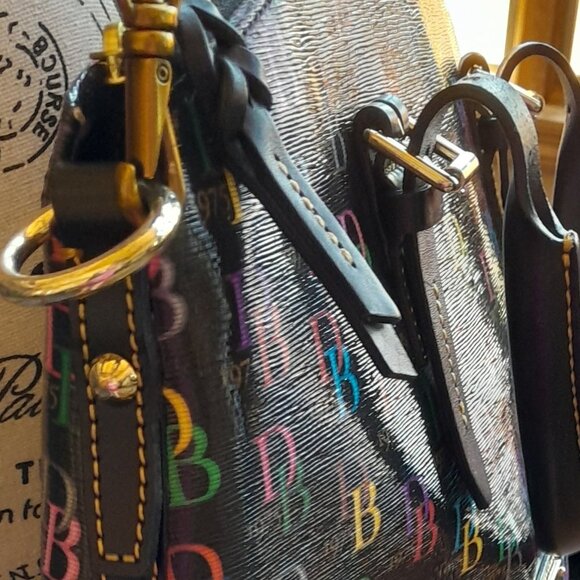 Dooney & Bourke Large Multi Domed Logo Satchel - Picture 7 of 11